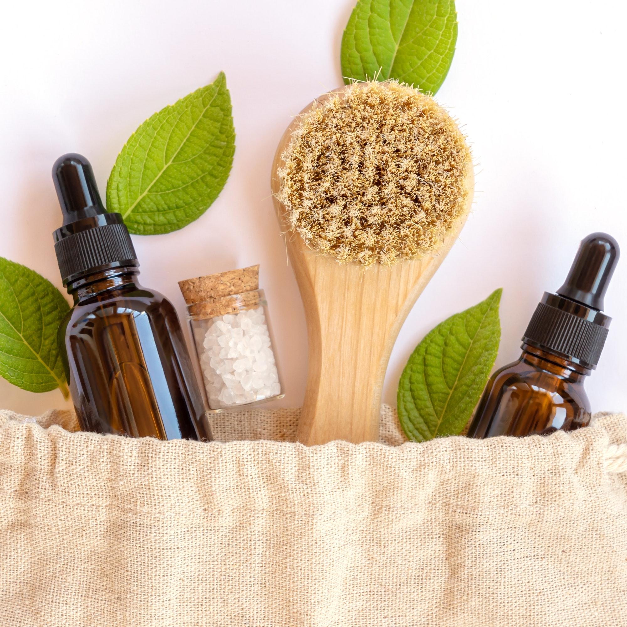 Naamani Face Oil styled amongst botanicals